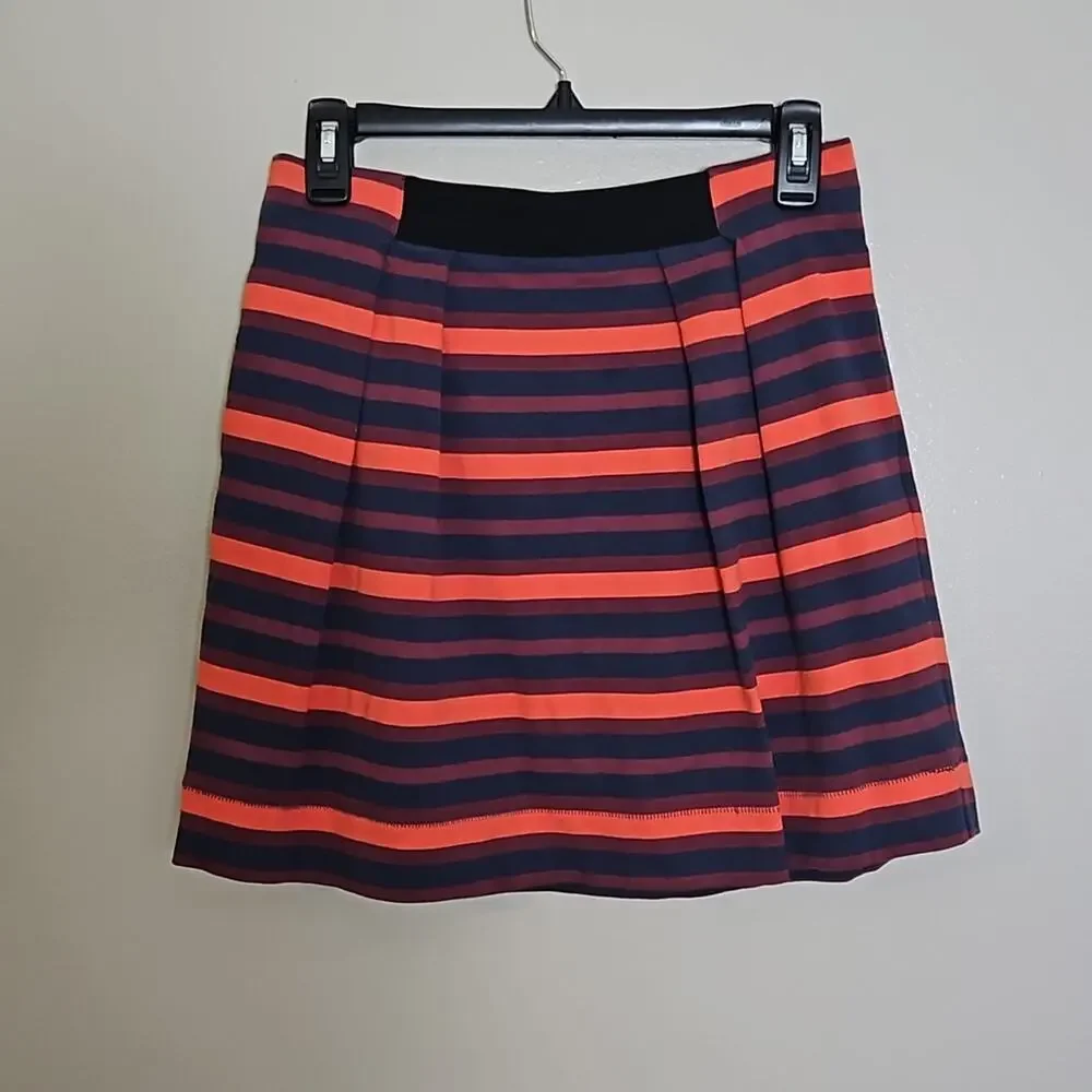 Rachel Roy Striped Full Mini Skirt Sz Small - Picture 2 of 10